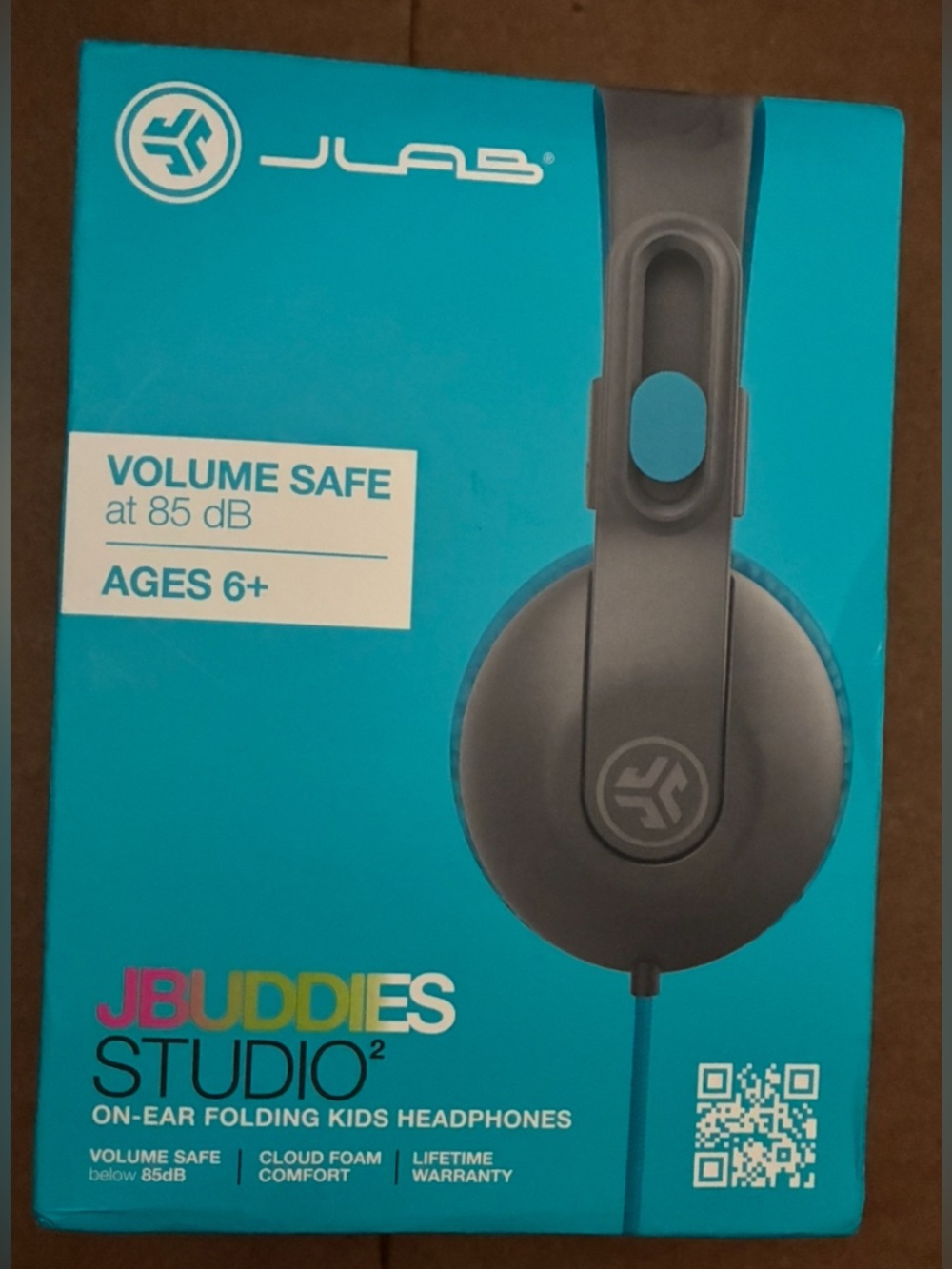 JLab JBuddies Studio² Kids On-Ear Headphones — Gray